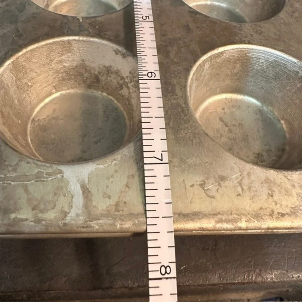 Foley Muffin Tin Set of 2 Vintage Aluminum 12 Cup Baking Pans Manitowoc WI USA